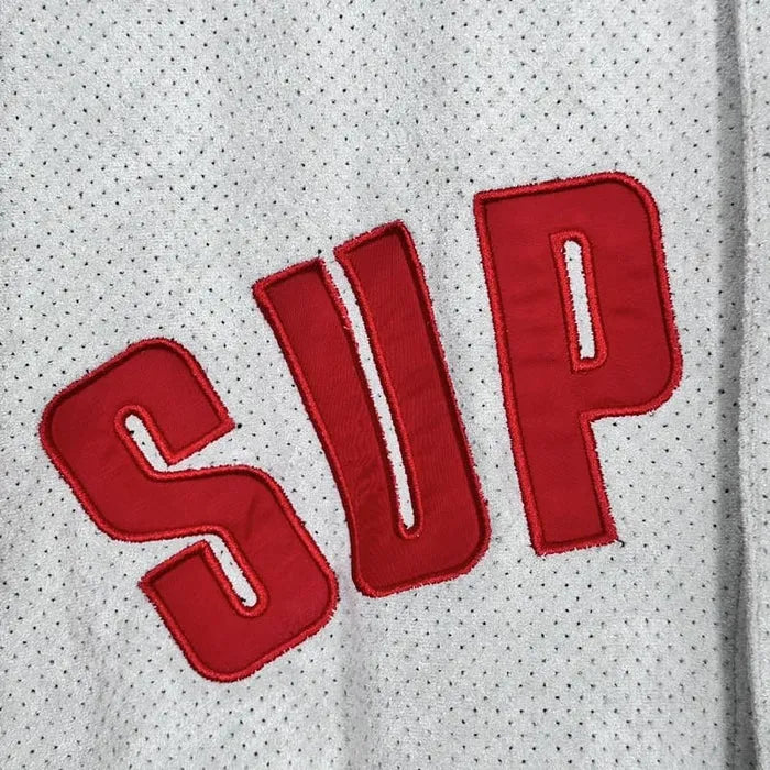 CAMISETA SUPREME ULTRASUEDE MESH BASEBALL "GRAY"