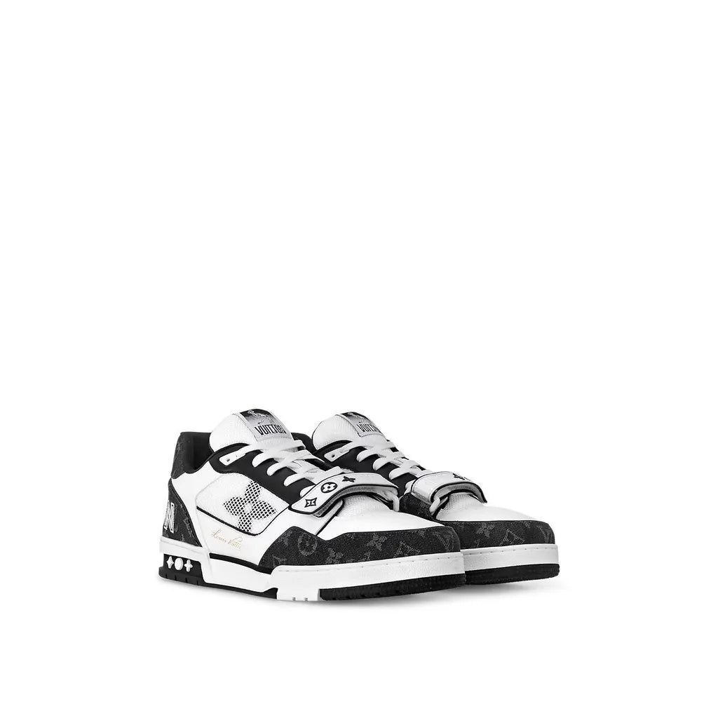 TÊNIS LOUIS VUITTON TRAINER “BLACK/WHITE MESH”