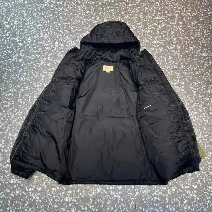 JAQUETA GUCCI GG CANVAS JUMBO PUFFER “BLACK”
