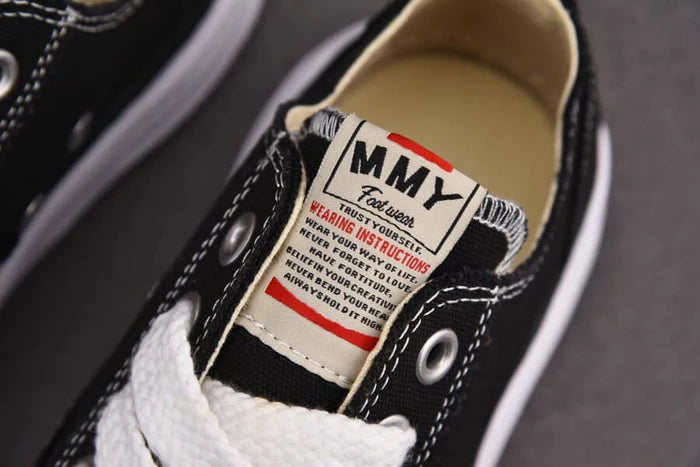 TÊNIS MAISON MIHARA YASUHIRO PETERSON OG SOLE CANVAS “LOW BLACK”