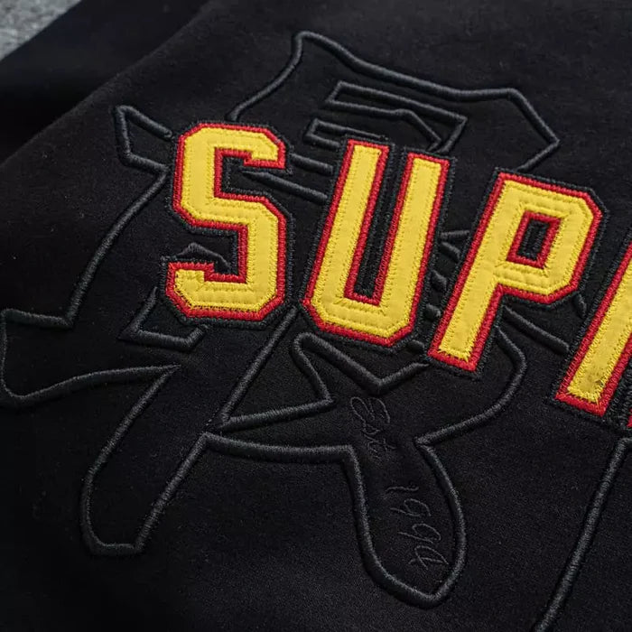 MOLETOM SUPREME KANJI LOGO BLACK