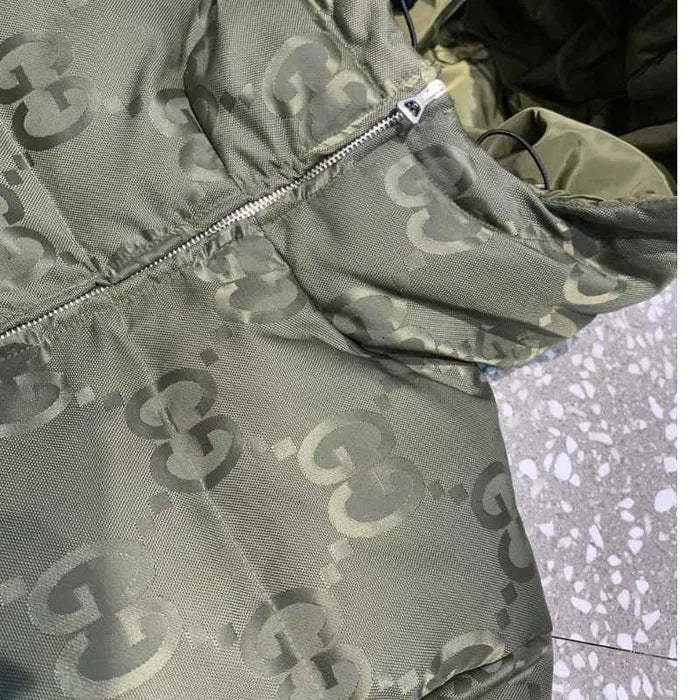 JAQUETA GUCCI GG CANVAS JUMBO PUFFER “GREEN”