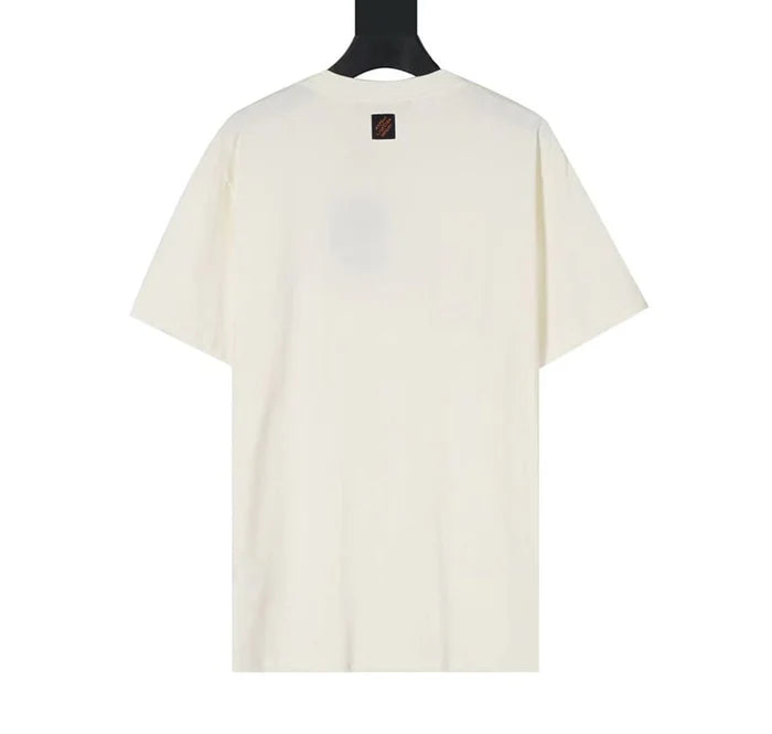 CAMISETA LOUIS VUITTON WHITE EMBROIDERED LOVERS