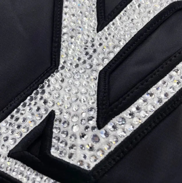 JAQUETA LOUIS VUITTON 'LV LOVERS' NYLON CRYSTAL BASEBALL