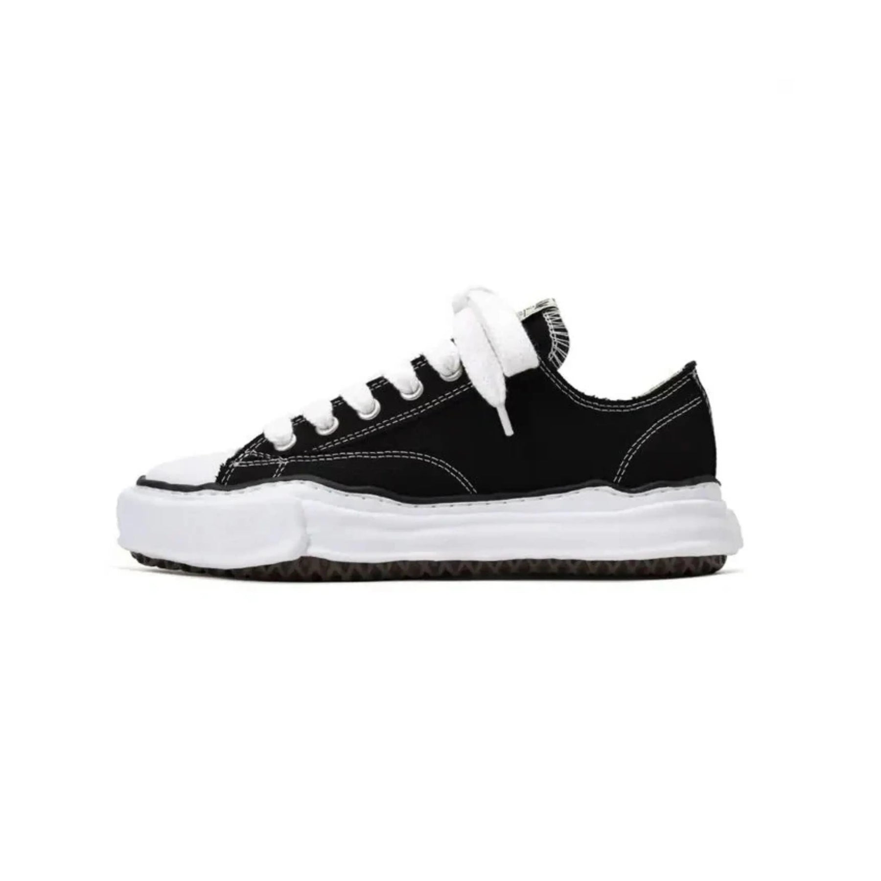 TÊNIS MAISON MIHARA YASUHIRO PETERSON OG SOLE CANVAS “LOW BLACK”