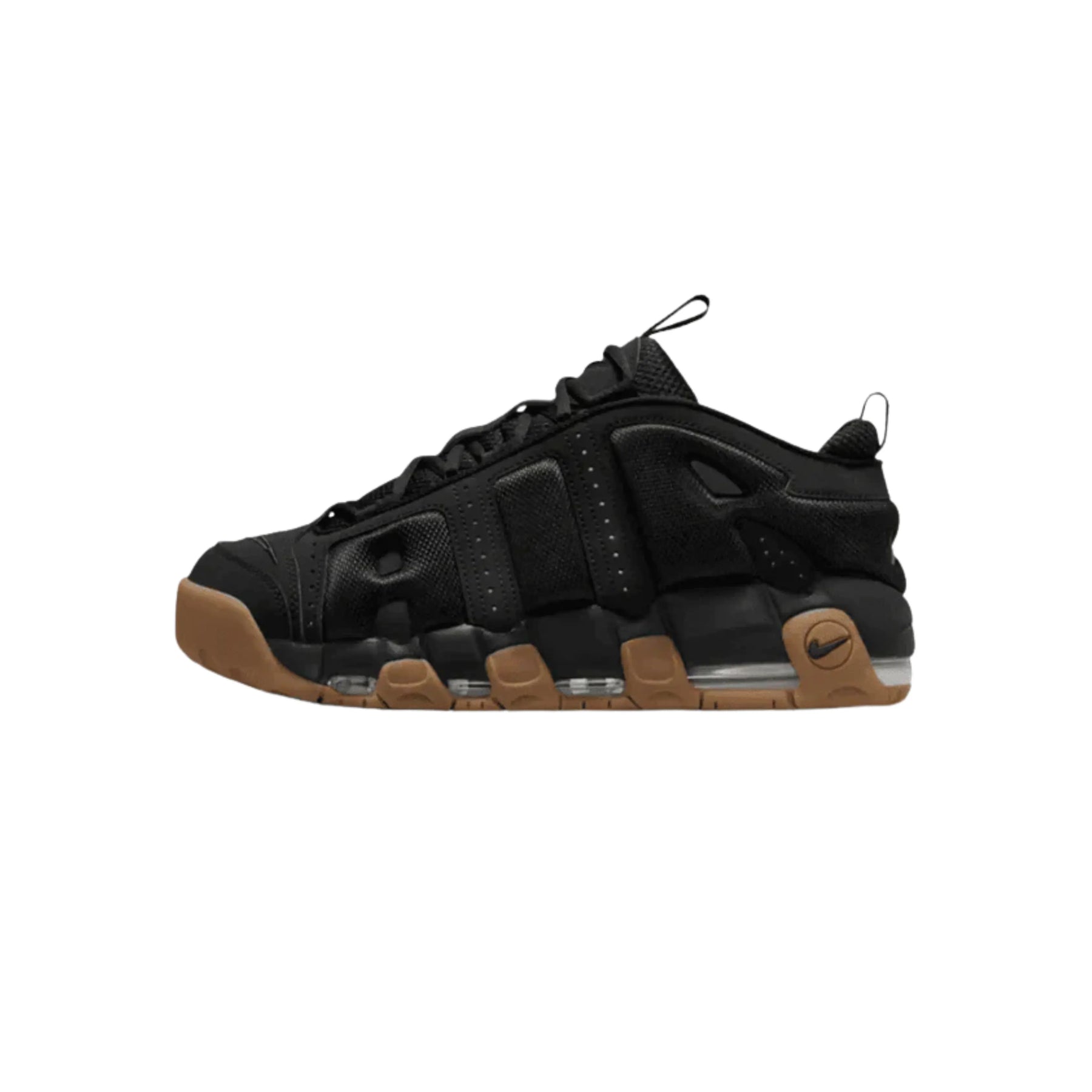 TÊNIS NIKE AIR MORE UPTEMPO "LOW BLACK GUM"