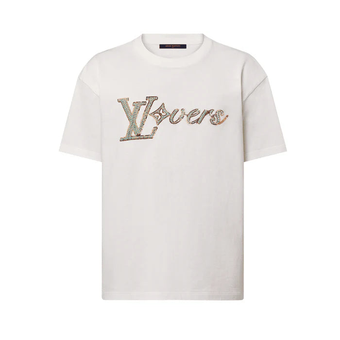 CAMISETA LOUIS VUITTON WHITE EMBROIDERED LOVERS