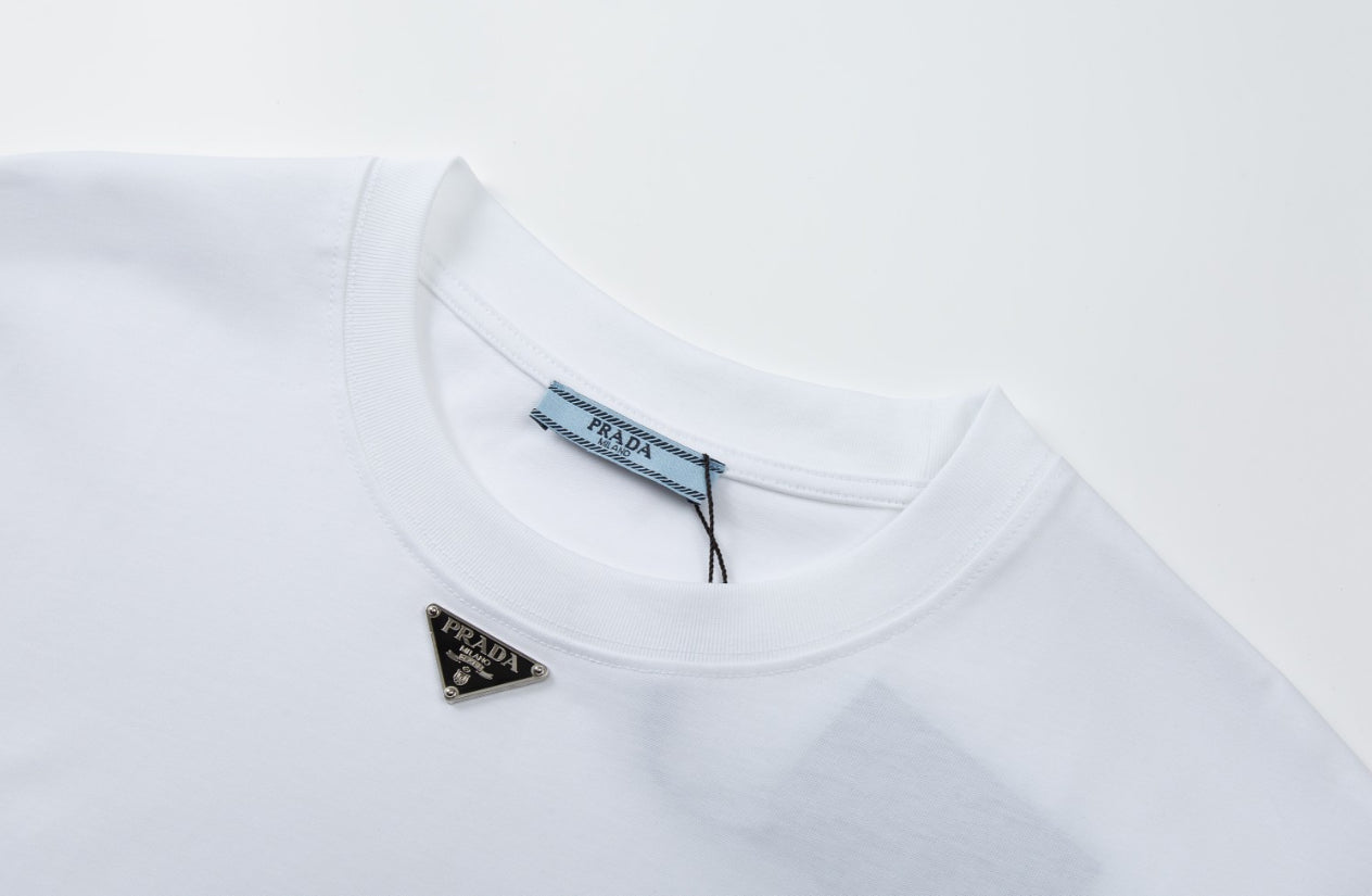 CAMISETA PRADA WHITE LOGO