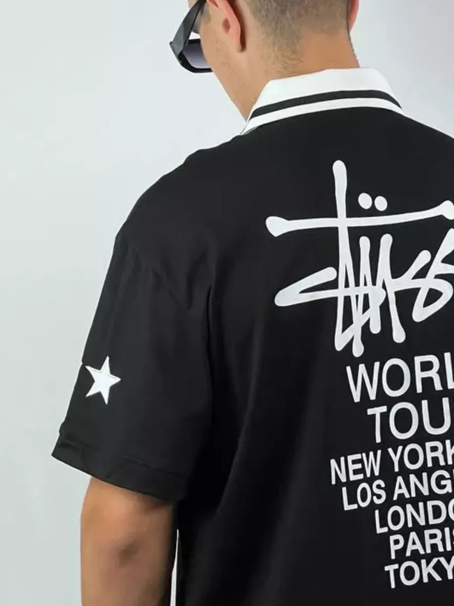 CAMISETA STUSSY FOOTBALL POLO