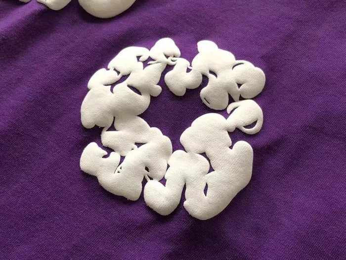 CAMISETA DENIM TEARS THE COTTON WREATH PURPLE