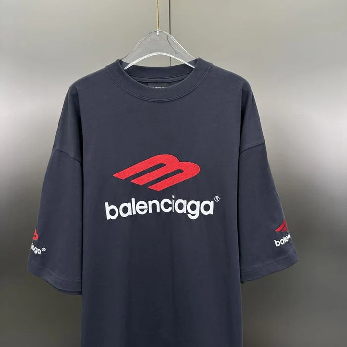 CAMISETA BALENCIAGA LOGO EMBROIDERED "BLACK"