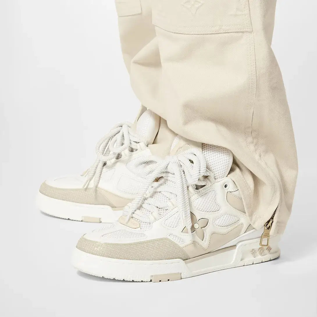 TÊNIS LOUIS VUITTON LV SKATE BEIGE