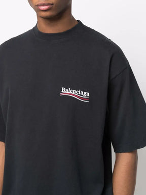 CAMISETA OVERSIZED COM LOGO BALENCIAGA