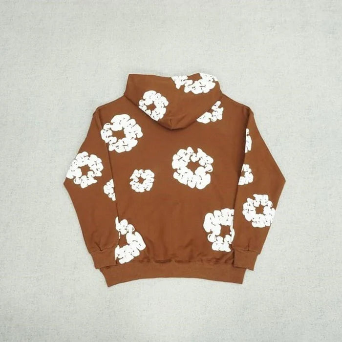 MOLETOM DENIM TEARS THE COTTON WREATH BROWN