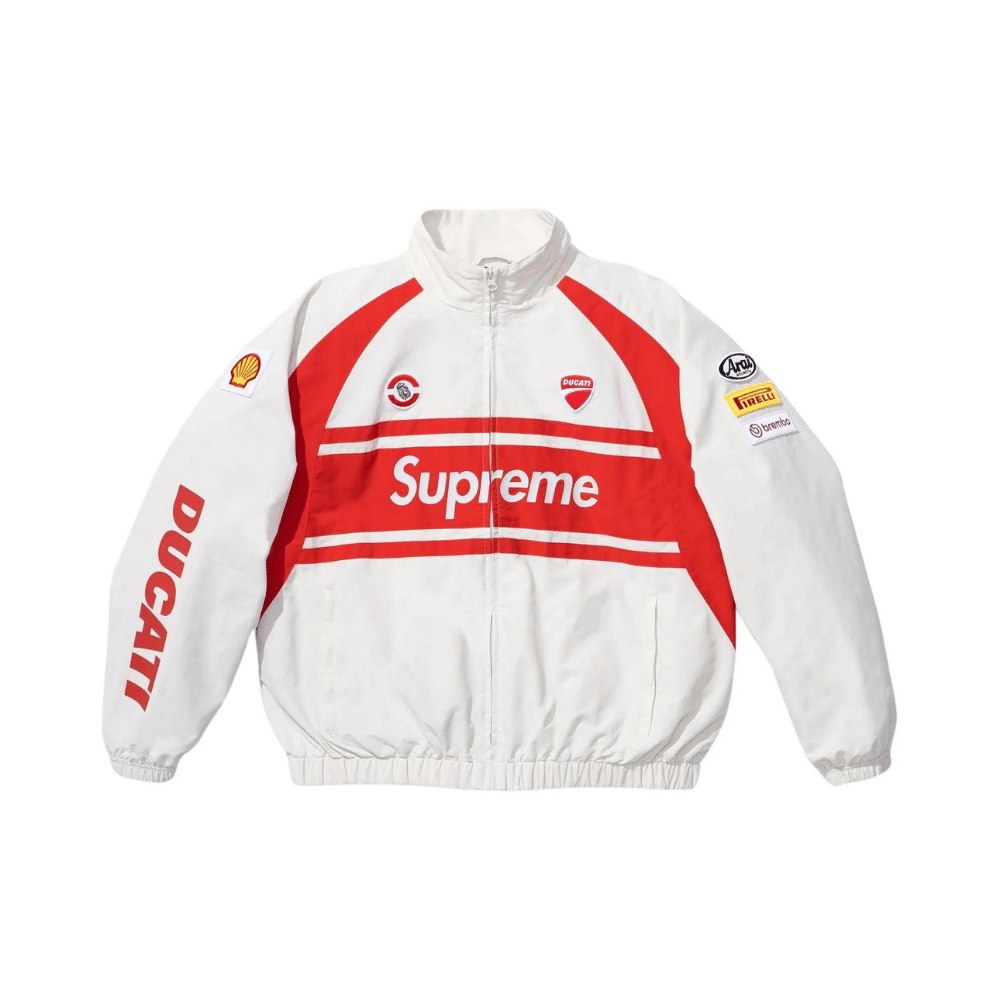 JAQUETA SUPREME X DUCATI "TRACK WHITE"