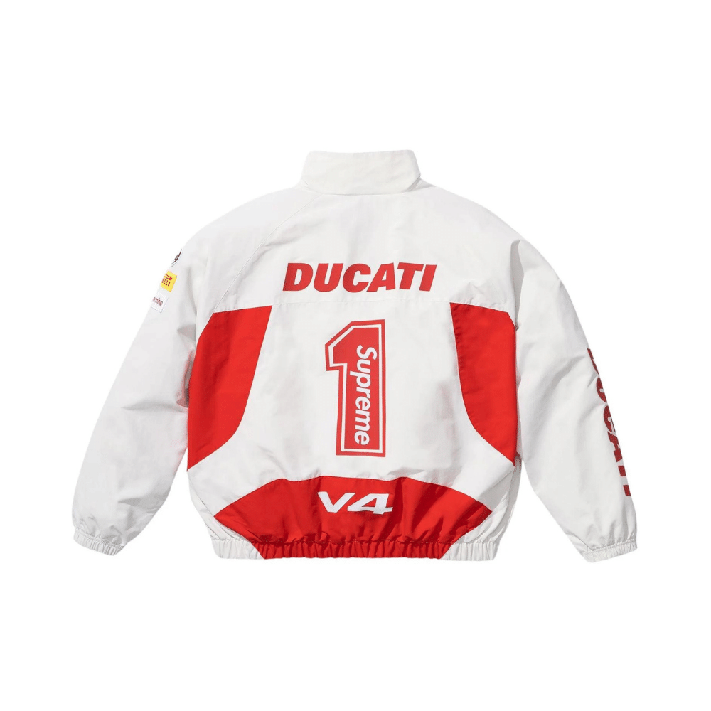 JAQUETA SUPREME X DUCATI "TRACK WHITE"