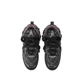 TÊNIS LOUIS VUITTON SKAR BLACK SWAROVSKI MONOGRAM