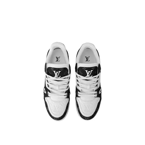 TÊNIS LOUIS VUITTON TRAINER LOW DENIM NOIR