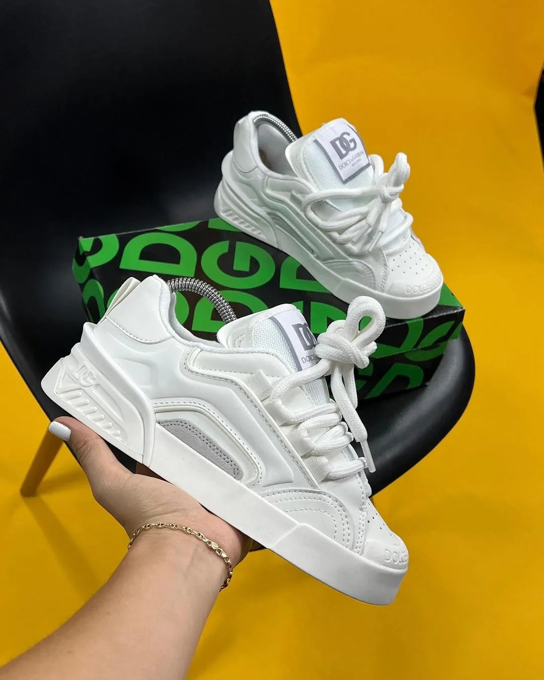 TÊNIS DOLCE & GABBANA "TRIPLE WHITE"