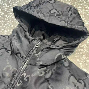 JAQUETA GUCCI GG CANVAS JUMBO PUFFER “BLACK”