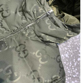JAQUETA GUCCI GG CANVAS JUMBO PUFFER “GREEN”