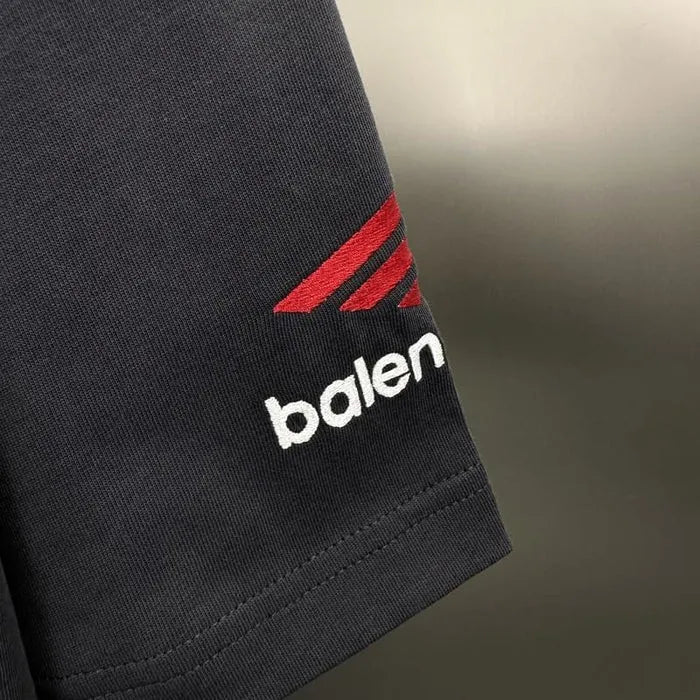 CAMISETA BALENCIAGA LOGO EMBROIDERED "BLACK"