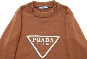 SUÉTER PRADA TRIANGLE BROWN