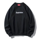 MOLETOM SUPREME LOGO BOX BLACK