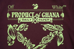 CAMISETA OFF-WHITE X DAILY PAPER X SURF GHANA "RED"