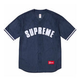 CAMISETA SUPREME ULTRASUEDE MESH BASEBALL "BLUE"