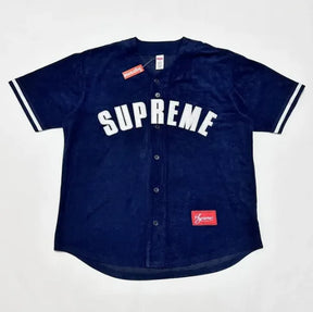 CAMISETA SUPREME ULTRASUEDE MESH BASEBALL "BLUE"