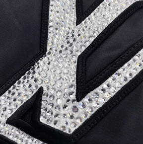 JAQUETA LOUIS VUITTON 'LV LOVERS' NYLON CRYSTAL BASEBALL