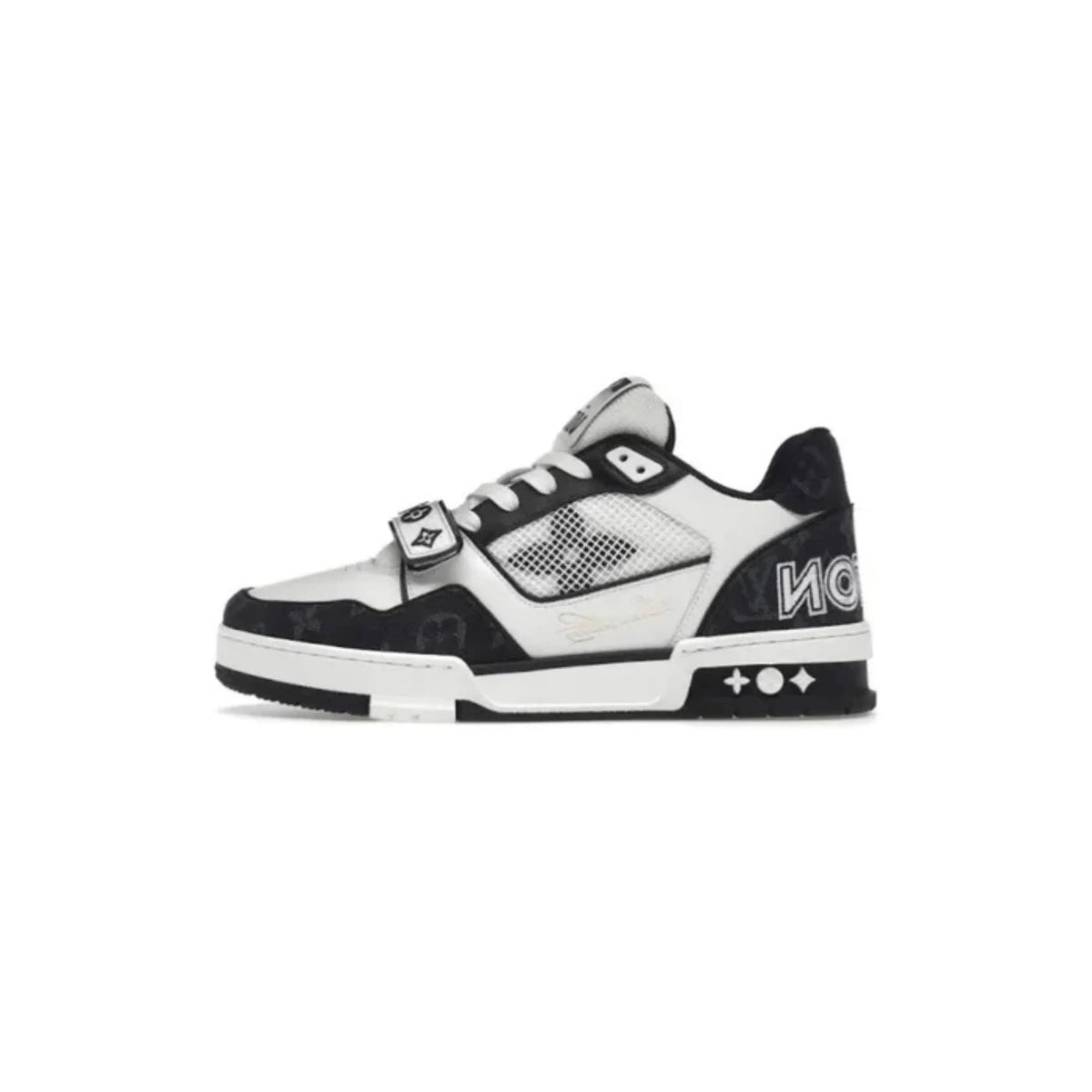 TÊNIS LOUIS VUITTON TRAINER “BLACK/WHITE MESH”