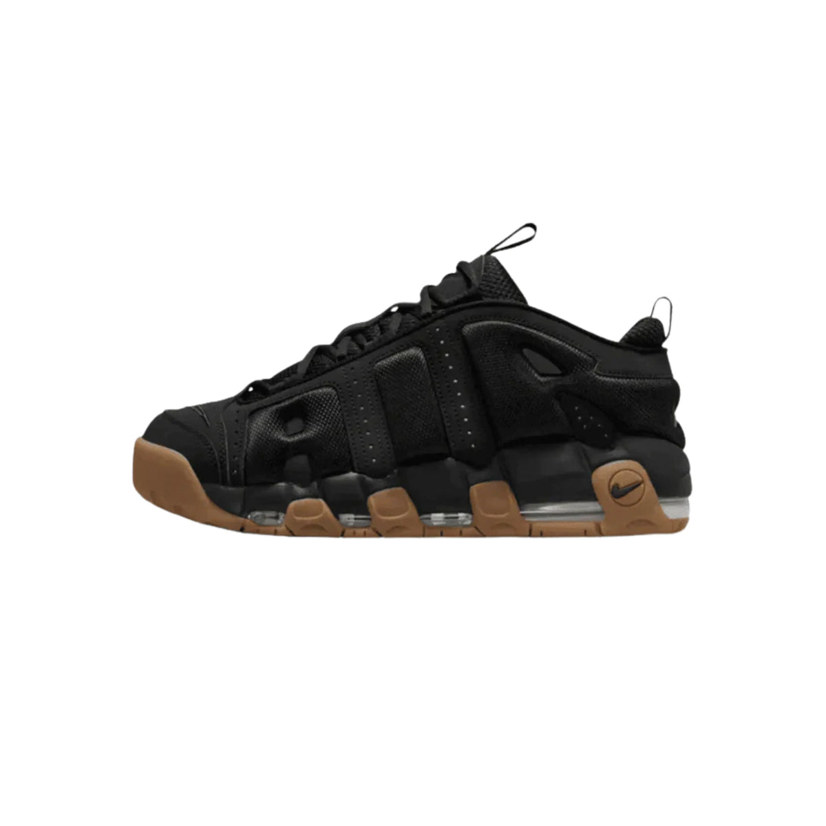 TÊNIS NIKE AIR MORE UPTEMPO "LOW BLACK GUM"