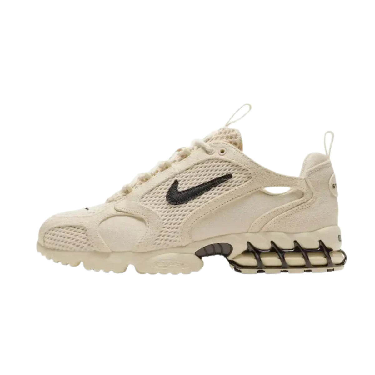 TÊNIS NIKE X STUSSY - AIR ZOOM SPIRIDON CAGED FOSSIL