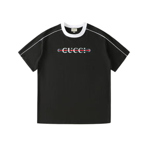 CAMISETA GUCCI LOGO STRIPE WHITE