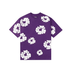 CAMISETA DENIM TEARS THE COTTON WREATH PURPLE