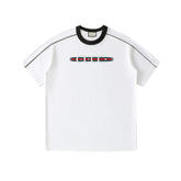 CAMISETA GUCCI LOGO STRIPE WHITE