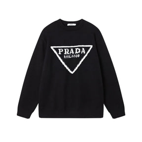 SUÉTER PRADA TRIANGLE BROWN
