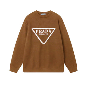SUÉTER PRADA TRIANGLE BROWN