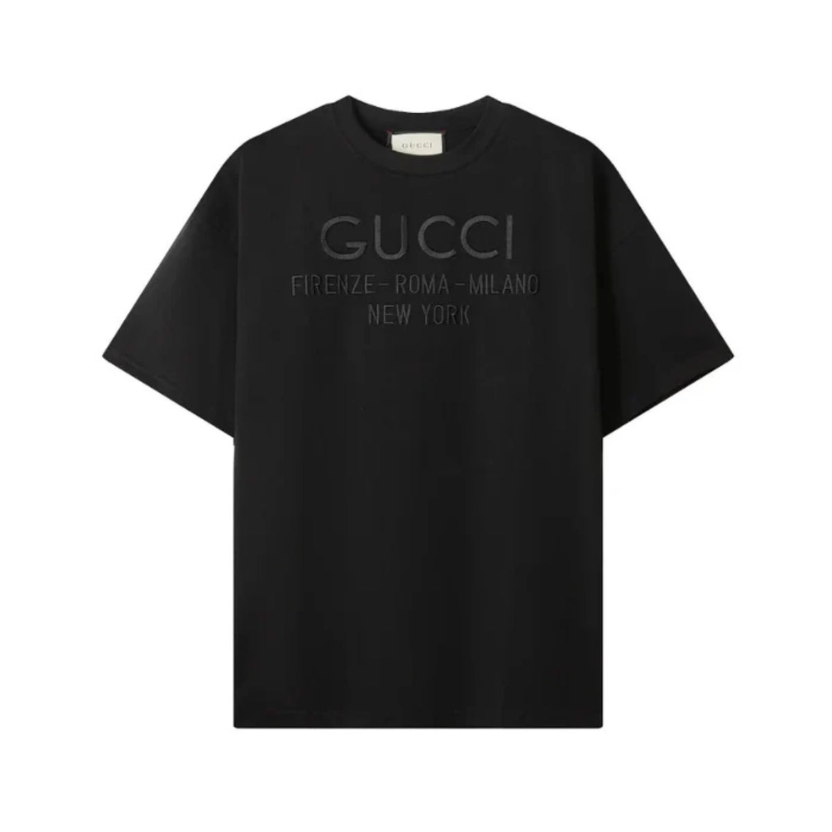 CAMISA GUCCI BLACK CAPITALS