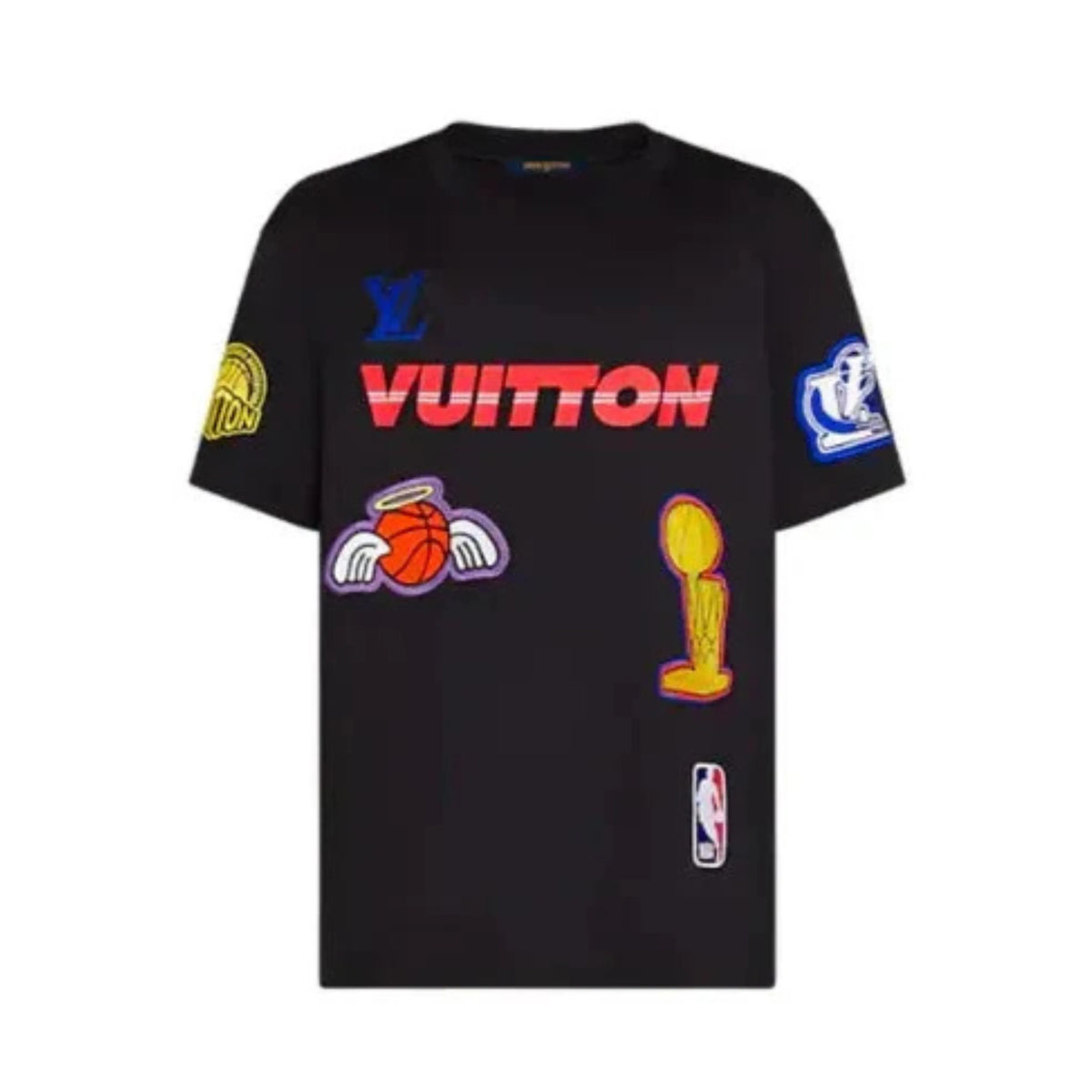 CAMISETA LOUIS VUITTON X NBA CROSSOVER ROUND NECK PRINTING