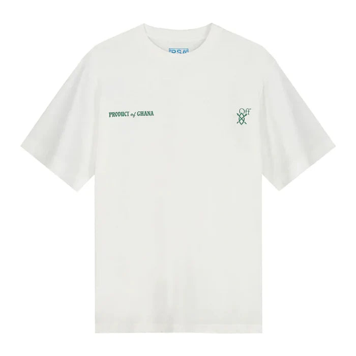 CAMISETA OFF-WHITE X DAILY PAPER X SURF GHANA "WHITE"