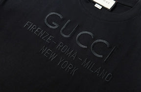 CAMISA GUCCI BLACK CAPITALS