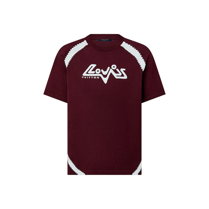 CAMISETA LOUIS VUITTON SHORT-SLEEVED COTTON INTARSIA CREWNECK