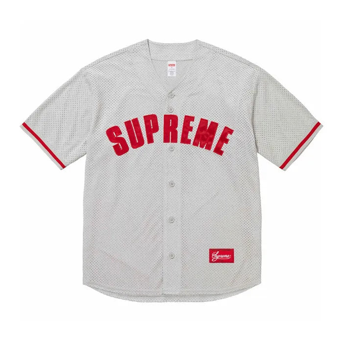 CAMISETA SUPREME ULTRASUEDE MESH BASEBALL "GRAY"