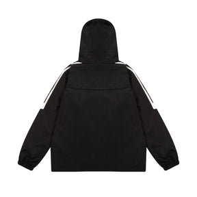 JAQUETA ADIDAS BLACK WITH HOOD SPORTSWEAR