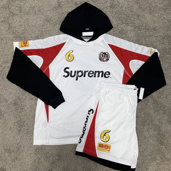 CONJUNTO SUPREME HOODED SOCCER “WHITE”