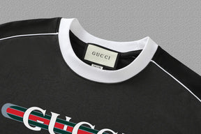 CAMISETA GUCCI LOGO STRIPE WHITE