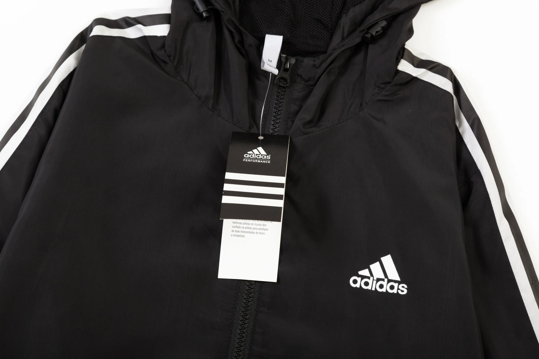 JAQUETA ADIDAS BLACK WITH HOOD SPORTSWEAR